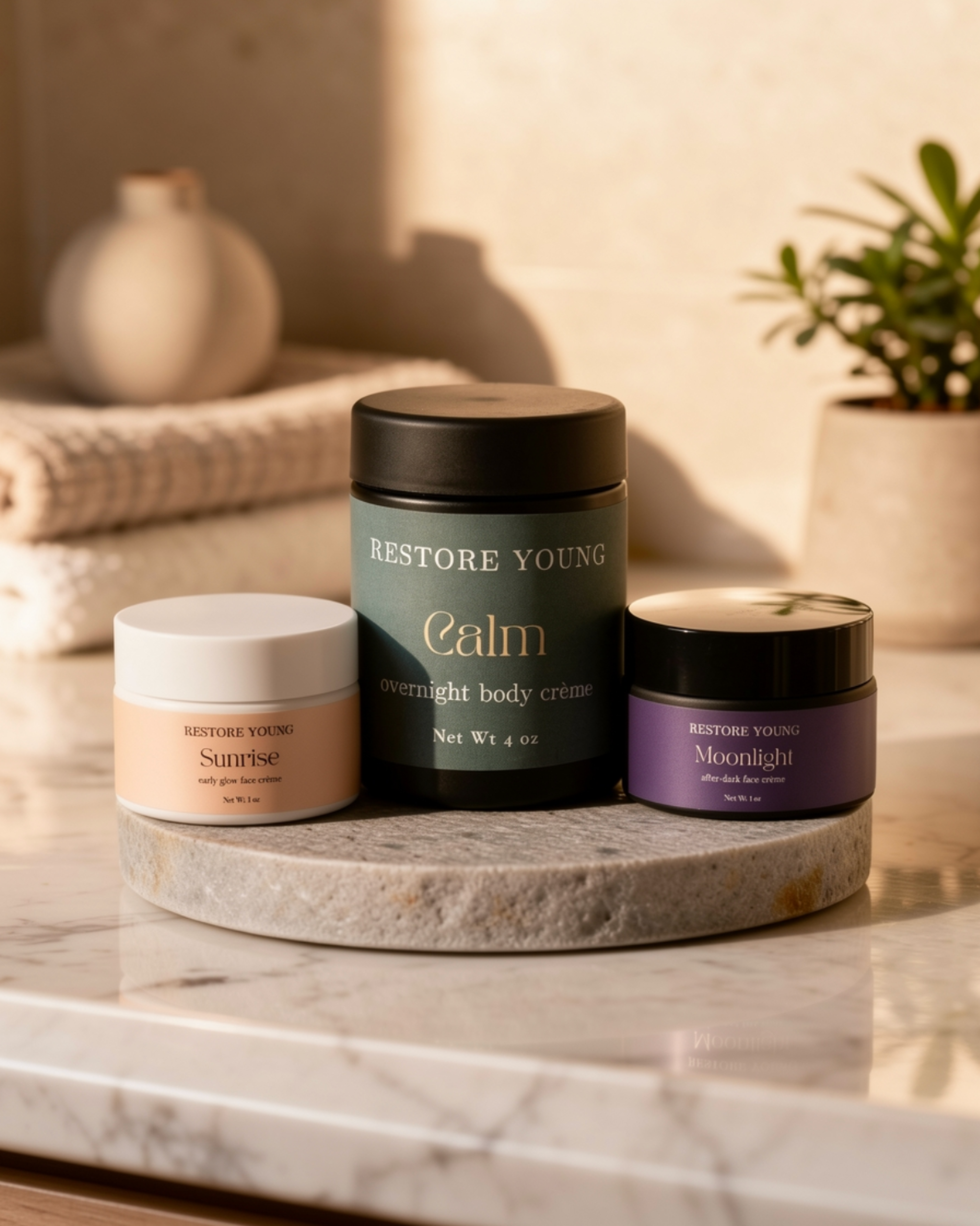The Calm Trio Set (Sunrise, Moonlight, Calm)