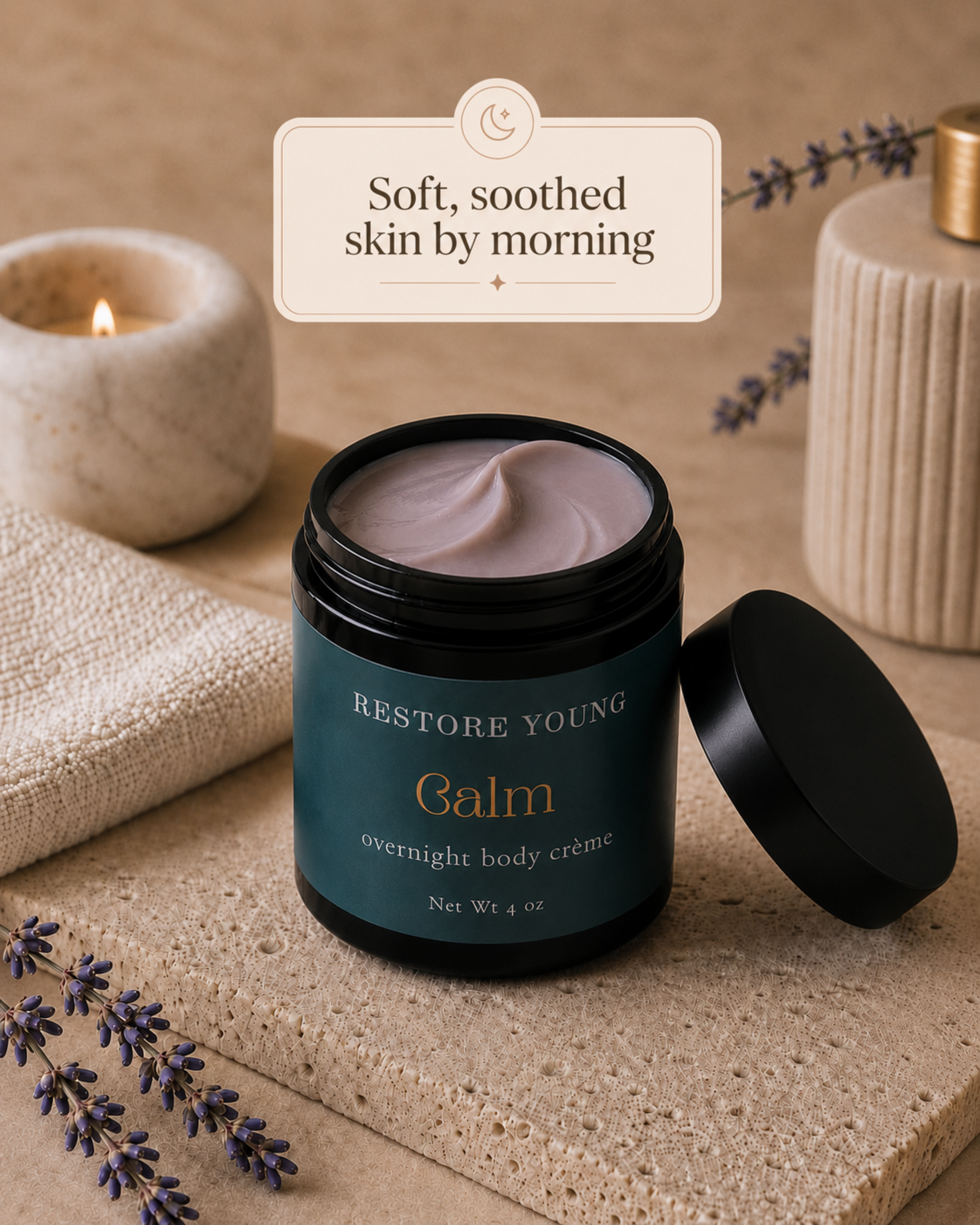 Calm - overnight body crème