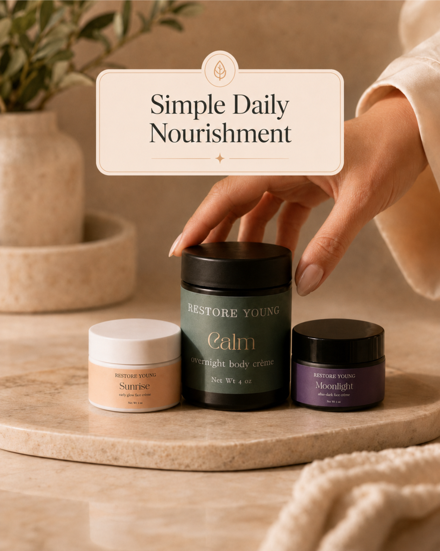 The Calm Trio Set (Sunrise, Moonlight, Calm)