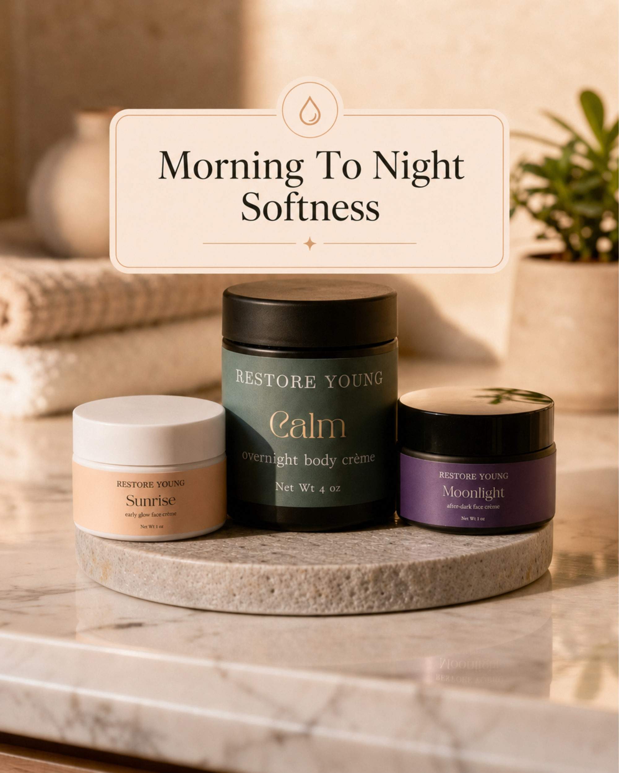 The Calm Trio Set (Sunrise, Moonlight, Calm)
