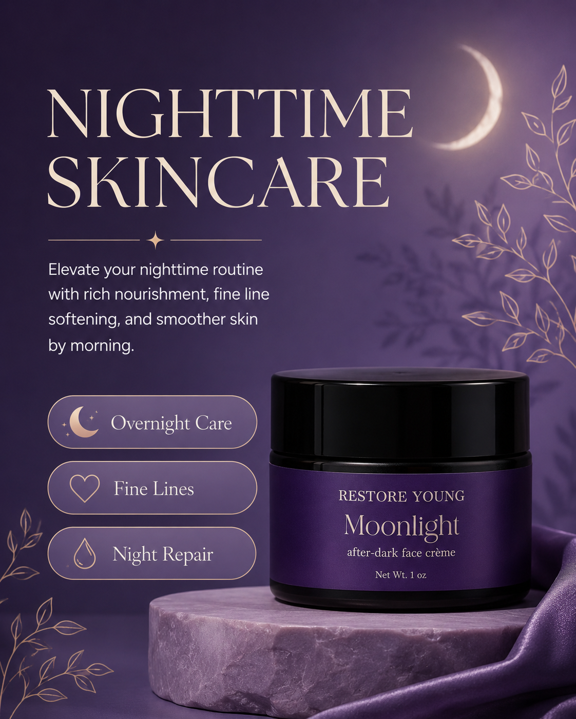 Moonlight - after-dark face crème
